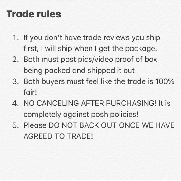Trade rules - Picture 2 of 2